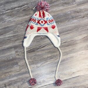 NWT AE Ski Crochet Pom Winter Hat OSFM